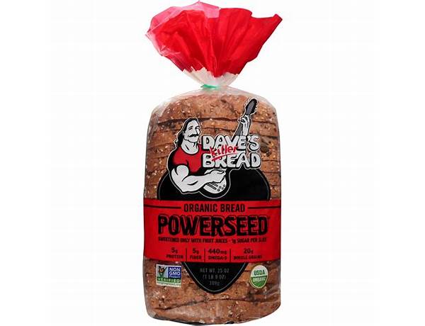 Dave's killer organic powerseed bread food facts